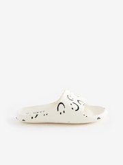 Cream Smiley Face Lightweight Sliders - Image 2 of 5