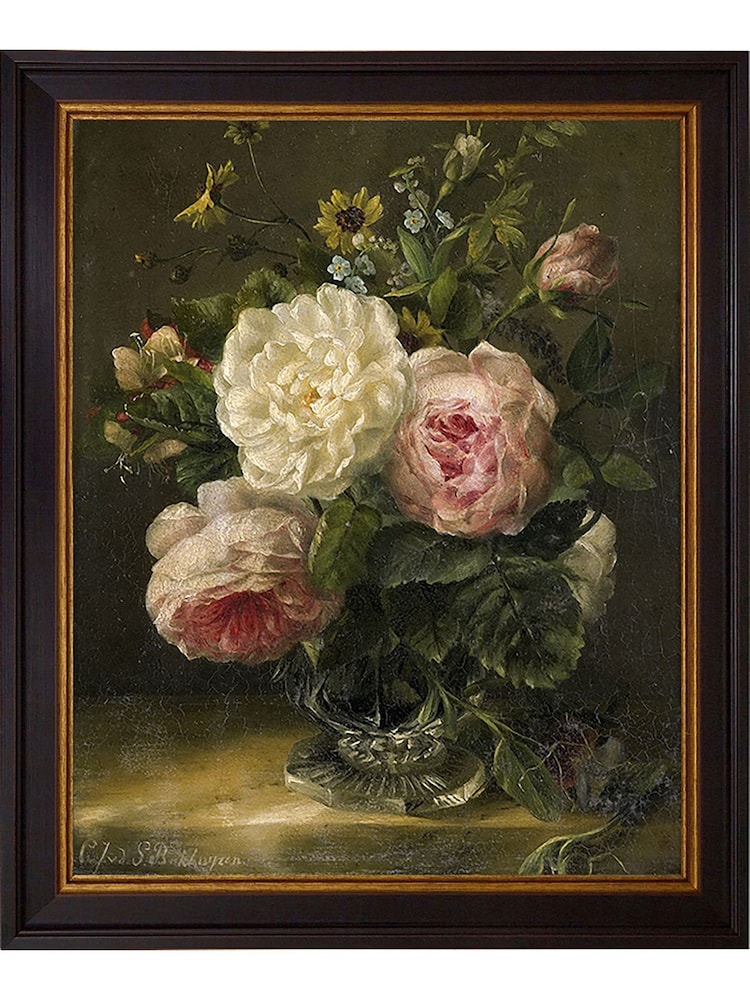 Brookpace Lascelles Pink Still Life of Flowers in a Vase Framed Wall Art - Image 1 of 3 Brookpace Lascelles Pink Still Life of Flowers in a Vase Framed Wall Art - Image 1 of 3