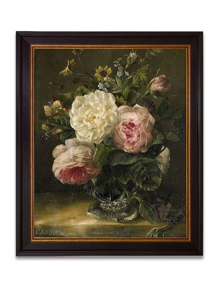 Brookpace Lascelles Pink Still Life of Flowers in a Vase Framed Wall Art - Image 2 of 3 Brookpace Lascelles Pink Still Life of Flowers in a Vase Framed Wall Art - Image 2 of 3