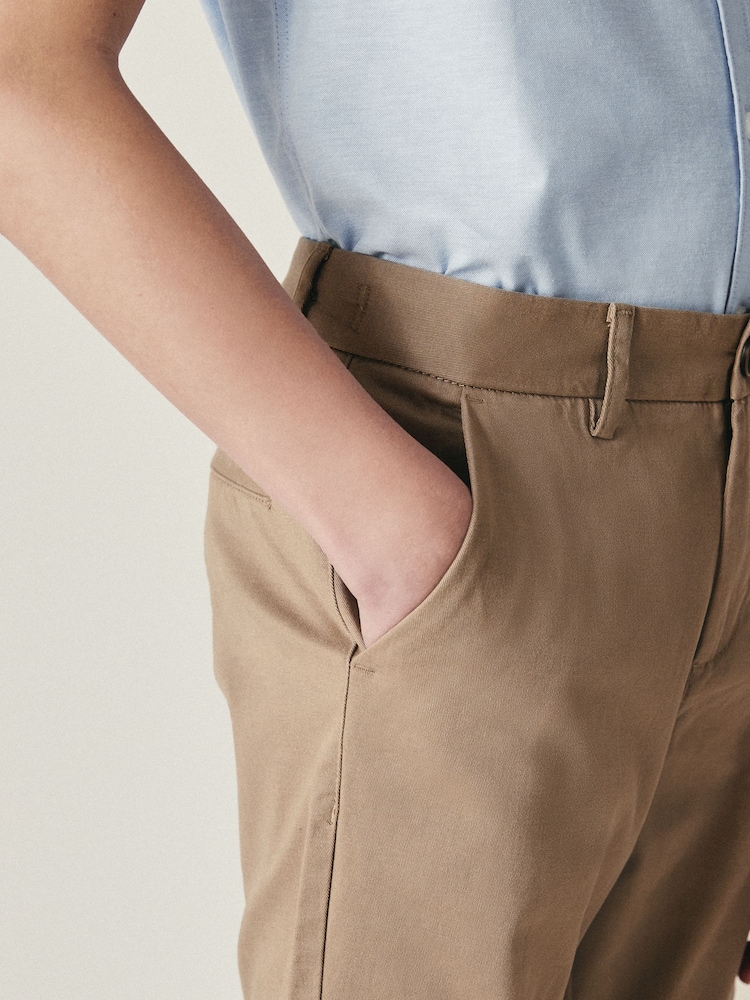 Stone Skinny Fit Stretch Chino Trousers (3-17yrs) - Image 3 of 7