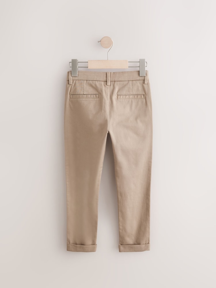 Stone Skinny Fit Stretch Chino Trousers (3-17yrs) - Image 5 of 7