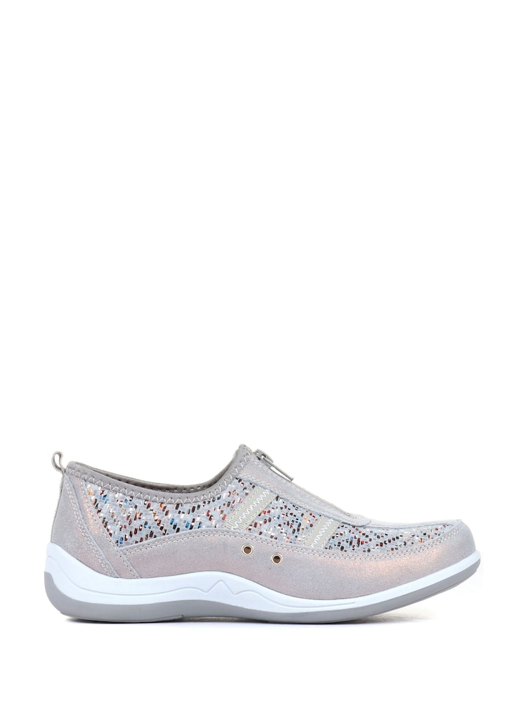 Pavers Blue Pavers Wide Fit Trainers - Image 1 of 5