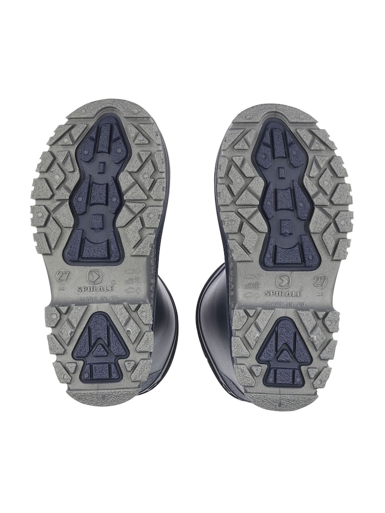 Start Rite Navy Mudbuster Chunky Pull On Study Wellies with Elasticated Top - Image 7 of 7 Start Rite Navy Mudbuster Chunky Pull On Study Wellies with Elasticated Top - Image 7 of 7