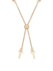 Ted Baker Gold Tone MELRAH: Crystal Adjustable Tennis Bracelet For Women - Image 5 of 8