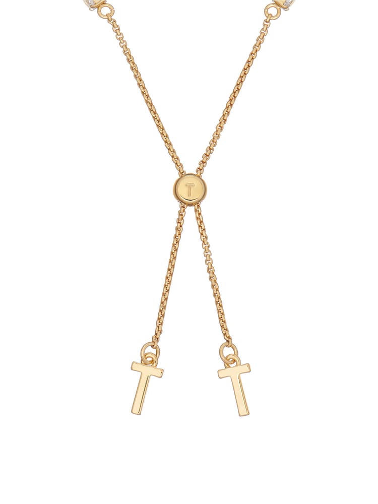 Ted Baker Gold Tone MELRAH: Crystal Adjustable Tennis Bracelet For Women - Image 5 of 8