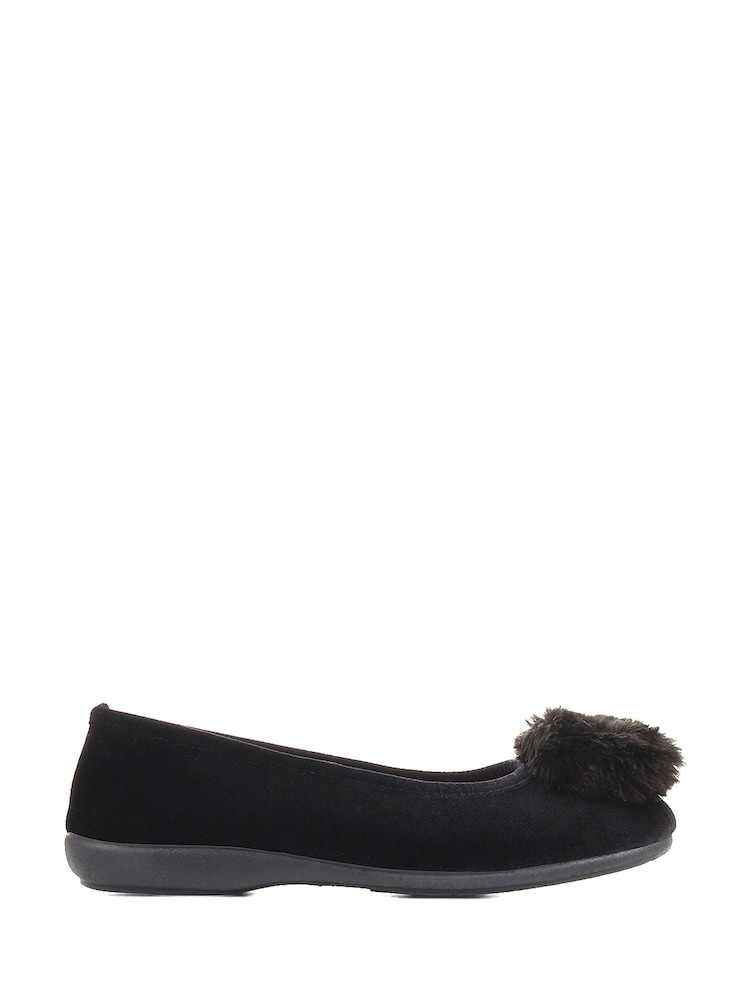 Jones Bootmaker Erika Pom Pom Slippers - Image 2 of 6