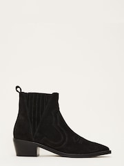 Phase Eight  Stitch Detail Black Boots - Image 1 of 7