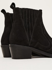 Phase Eight  Stitch Detail Black Boots - Image 3 of 7