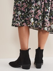 Phase Eight  Stitch Detail Black Boots - Image 6 of 7
