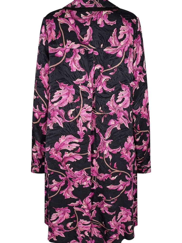 Mos Mosh Cari Crawl Long Sleeve Jaquard Black Dress - Image 3 of 3