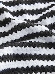 Monochrome Crochet Slim Trousers - Image 6 of 6