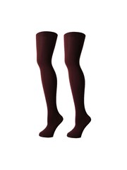 Pretty Polly Red 120 Denier Opaque Shine Tights 2 Pack - Image 1 of 3