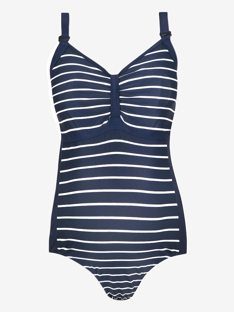 JoJo Maman Bébé Navy Postnatal Support and Nursing Swimsuit - Image 5 of 6
