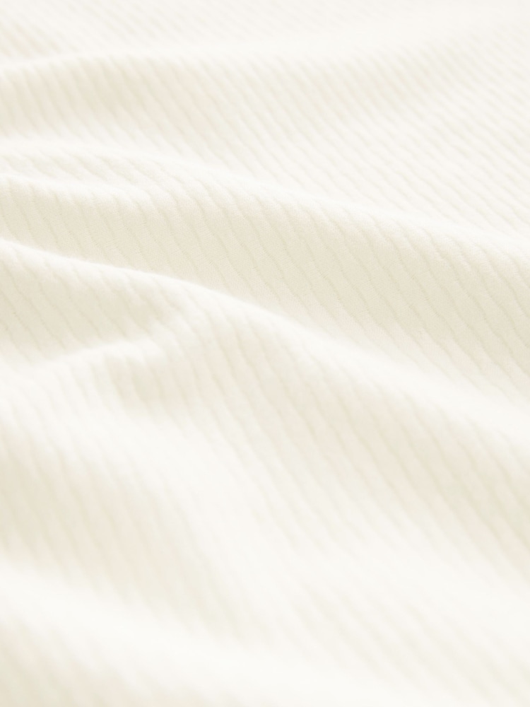 White Textured T-Shirt - Image 8 of 8
