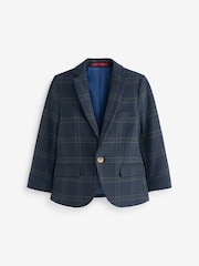 Dunkelblau - Karo-Jacke (3-16Jahre) - Bild 7 von 8