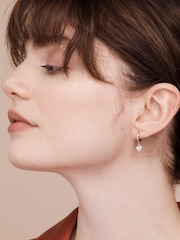 Ted Baker Silver Tone HARRYE: Tiny Heart Huggie Earrings - Image 5 of 5