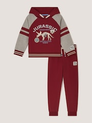 Monsoon Red Jurassic Graphic Hoodie & Joggers Set - Image 1 of 3