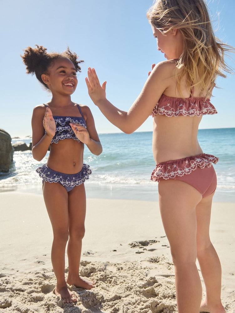 Rust Brown Tiered Bikini (3-16yrs) - Image 6 of 13