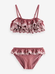 Rust Brown Tiered Bikini (3-16yrs) - Image 7 of 13