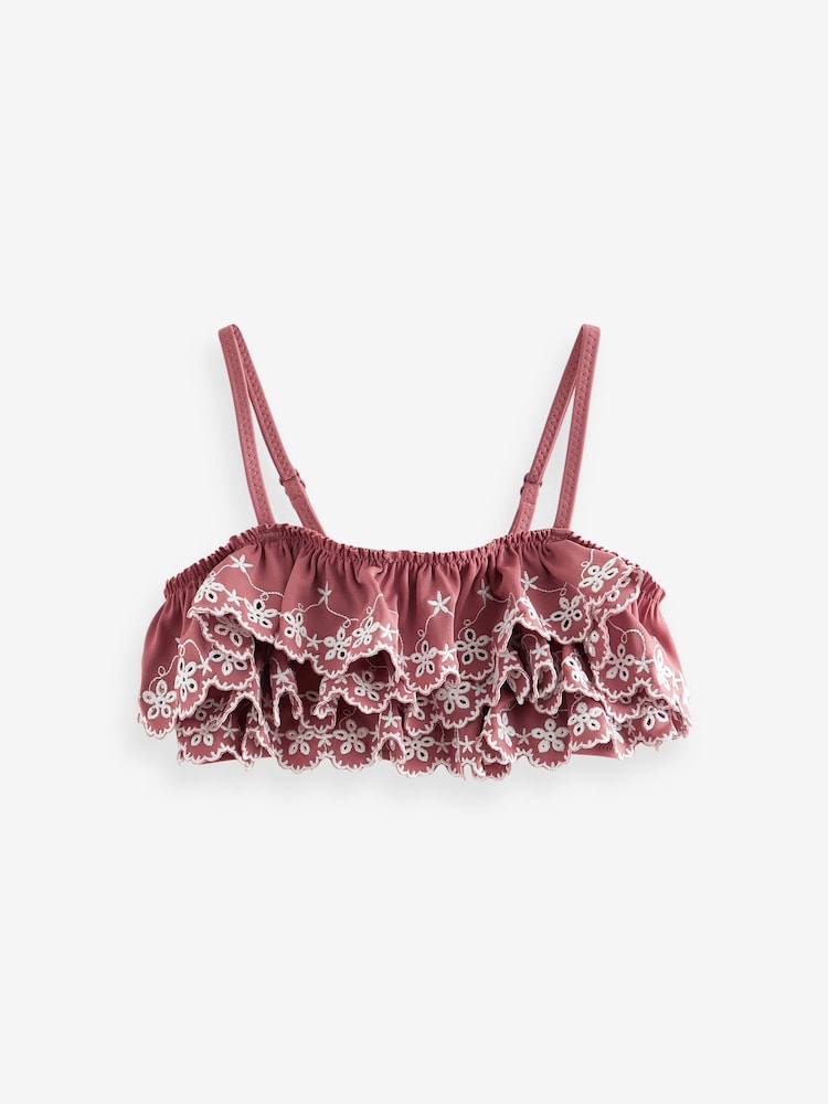 Rust Brown Tiered Bikini (3-16yrs) - Image 9 of 13