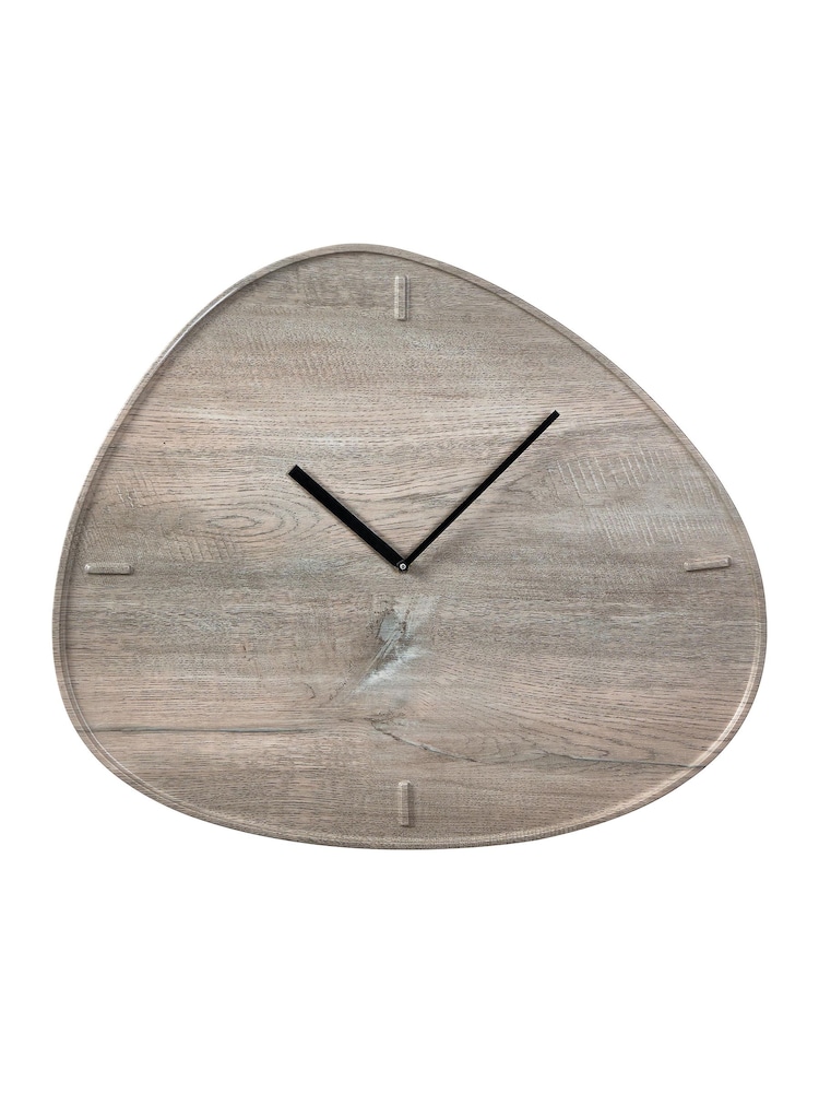 Pacific Grey Oak Teardrop Wall Clock - Image 2 of 5