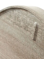 Pacific Grey Oak Teardrop Wall Clock - Image 4 of 5