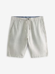Bone Natural Linen Shorts - Image 6 of 7
