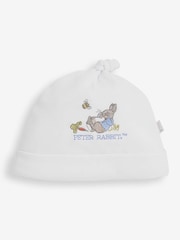 Conjunto de pijama bordado de algodón con estampado de Peter Rabbit y sombrero de JoJo Maman Bébé - Imagen 3 de 7
