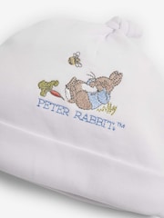 Conjunto de pijama bordado de algodón con estampado de Peter Rabbit y sombrero de JoJo Maman Bébé - Imagen 7 de 7