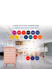 Flight Knight EasyJet Overhead 55x35x20cm Hard Shell Cabin Carry On Case Suitcase Set Of 2 - Image 6 of 7