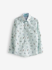 Blue Kingfisher Printed Shirt (3-16yrs) - Image 1 of 3