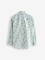 Blue Kingfisher Printed Shirt (3-16yrs) - Image 2 of 3