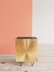 Swoon Brass Ziggy Bedside Table - Image 1 of 8