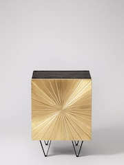 Swoon Brass Ziggy Bedside Table - Image 4 of 8