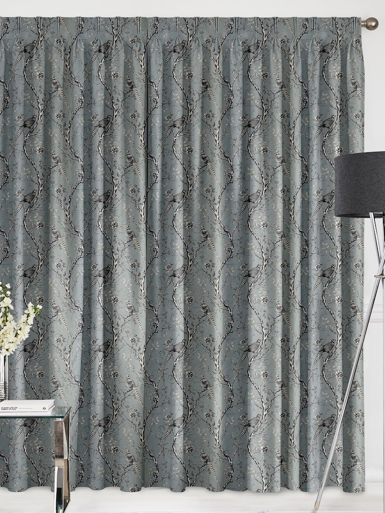 Ocean Teal Carren Made To Measure Curtains - Image 2 of 9