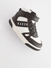 Baker by Ted Baker Boys Black Hi-Top Trainers - Image 3 of 6