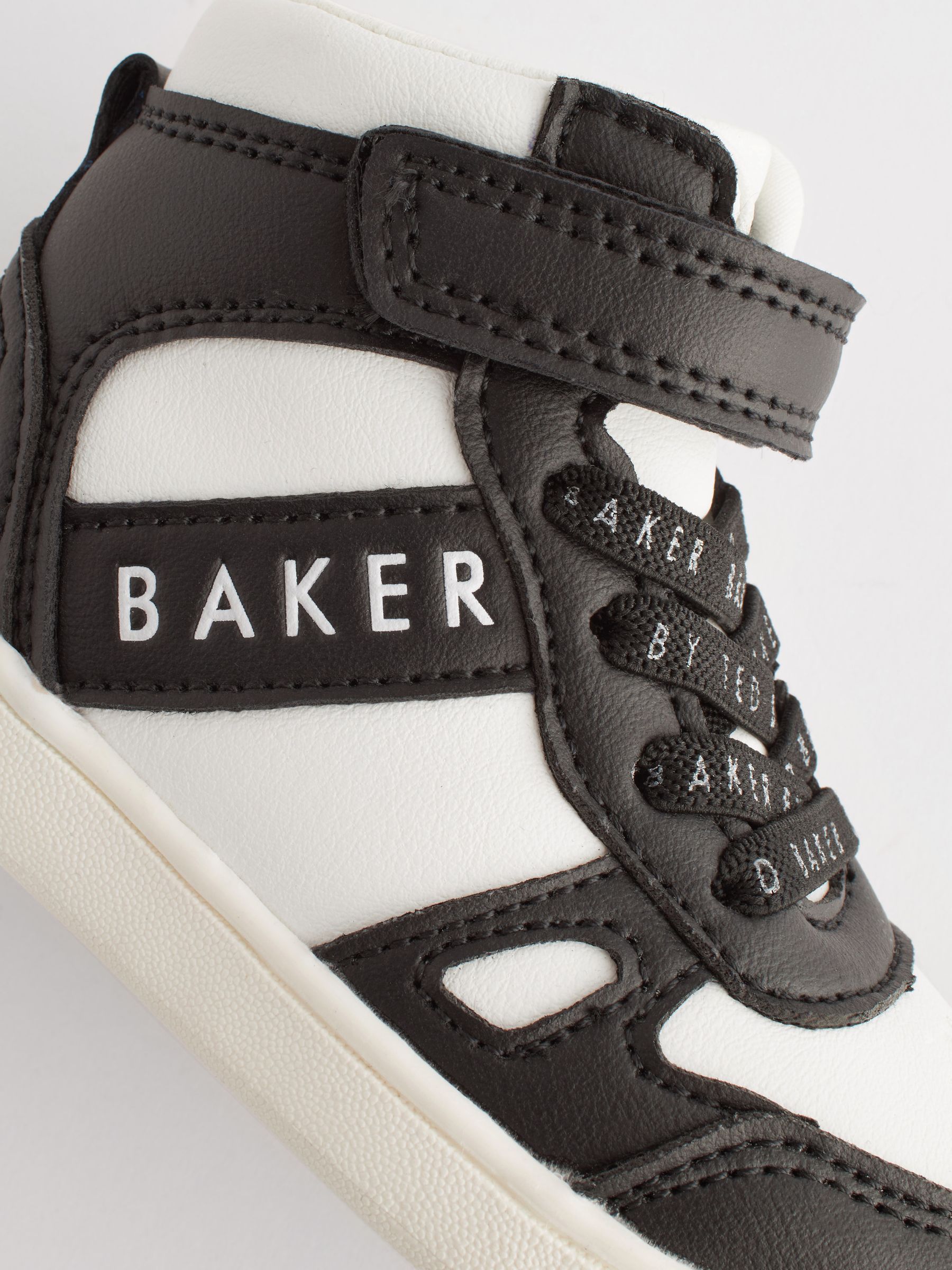 Baker by Ted Baker Boys Black Hi Top Trainers