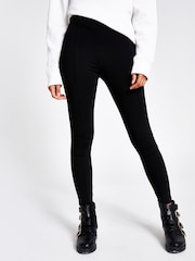 River Island Black High Waisted Ponte Leggings - Image 1 of 5