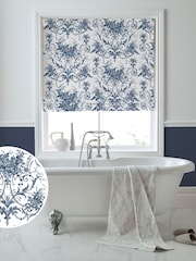 Laura Ashley Midnight 100% Cotton Tuileries Made To Measure Roman Blinds - Image 1 of 6