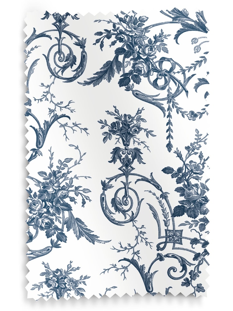 Laura Ashley Midnight 100% Cotton Tuileries Made To Measure Roman Blinds - Image 5 of 5