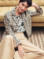 Ochre Yellow Check Tweed Jacket - Image 1 of 3