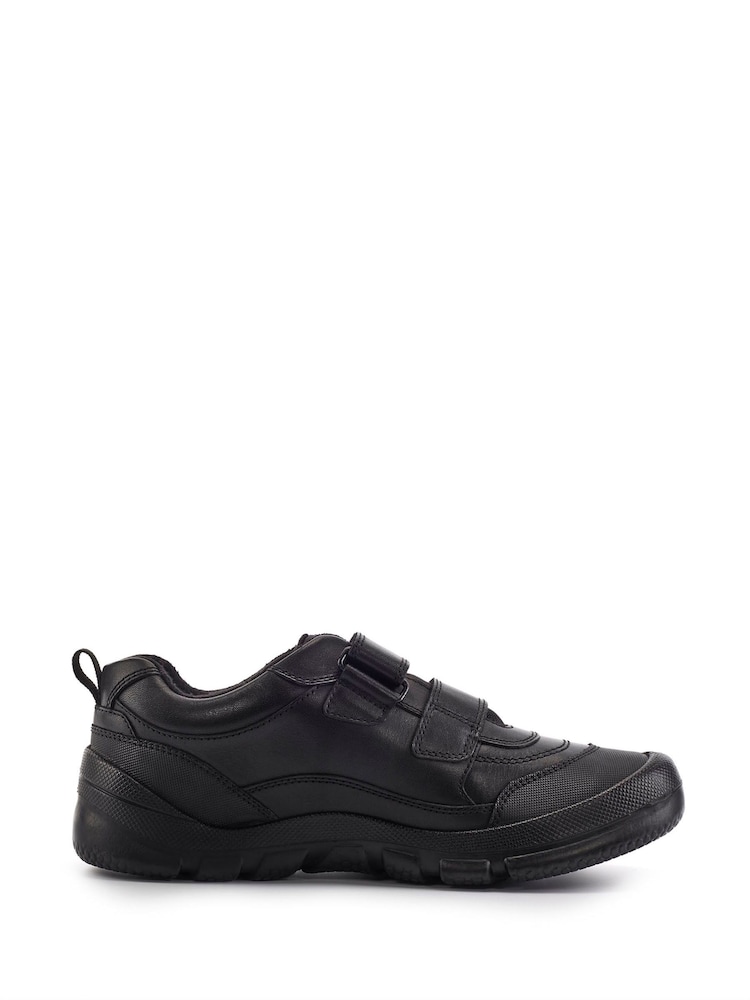 Start Rite Trooper Black Leather Tough School Shoes - Image 2 of 6