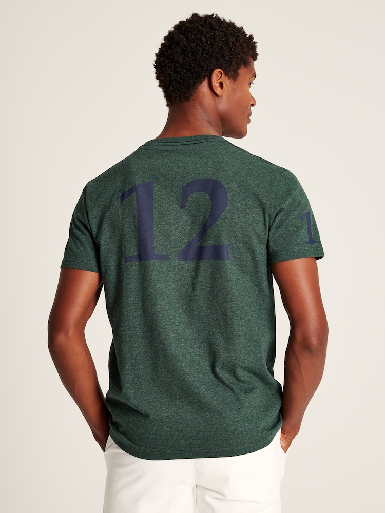 Joules Flynn Green Graphic Tee-Graphic Jersey T-Shirt - Image 2 of 6