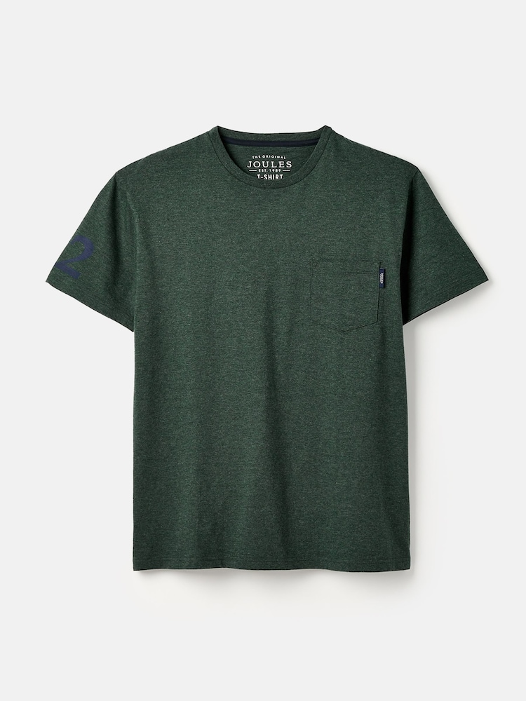 Joules Flynn Green Graphic Tee-Graphic Jersey T-Shirt - Image 6 of 6