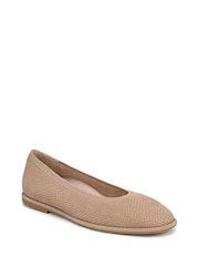 Vionic Brown Caroll 2.0 Wide Fit Arch Support Ballet Flats - Image 3 of 7
