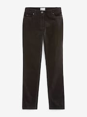 Pure Collection Black Washed Velvet Jeans - Image 5 of 5