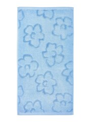 Ted Baker Blue Magnolia 100% Cotton Towel - Image 4 of 4