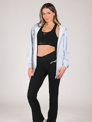 Pineapple Black Womens Bootcut Jersey Trousers - Image 3 of 5