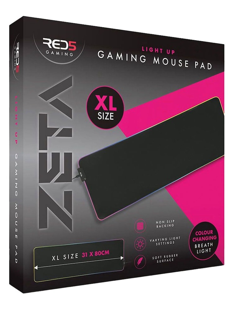 MenKind RED5 GAMING RGB Large Mouse Mat with Lights - Image 5 of 5