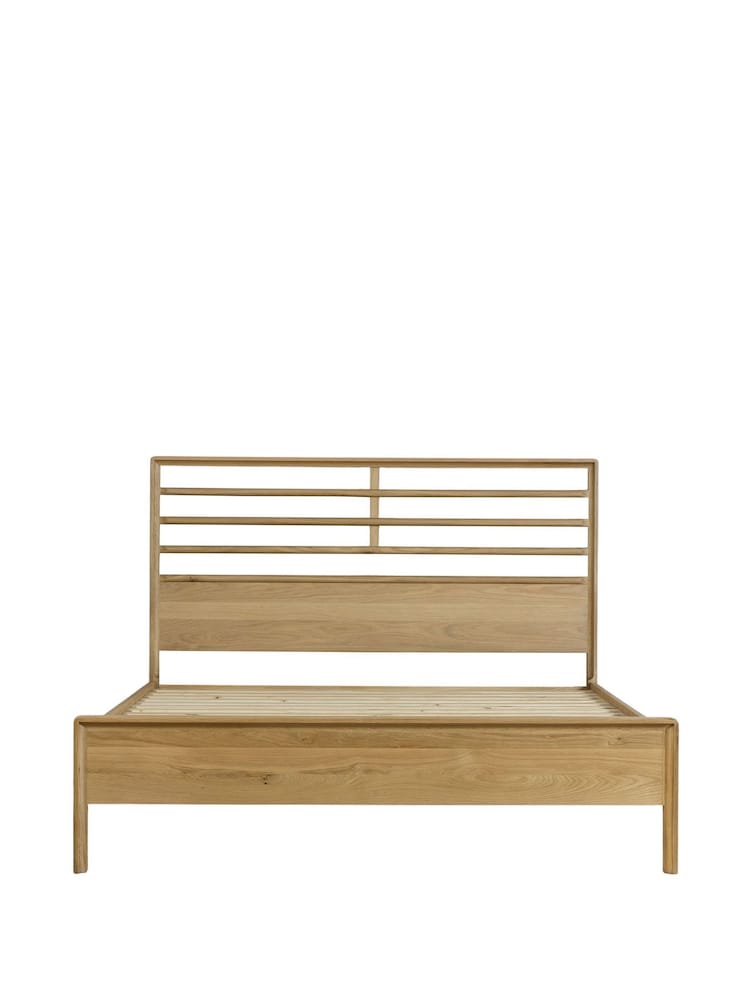 Gallery Home Natural Oak Columbia Wooden Bed - Image 1 of 1